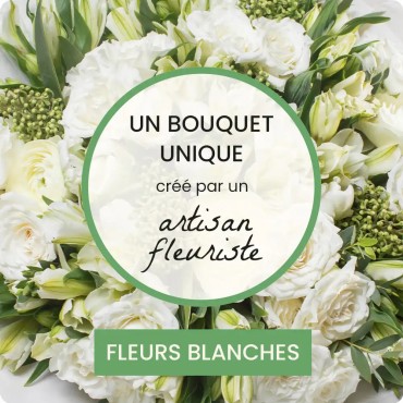 Bouquet blanc du fleuriste