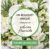 Bouquet blanc du fleuriste