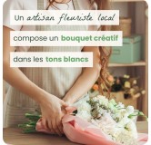 Bouquet blanc du fleuriste