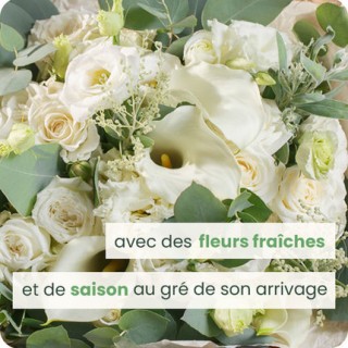 Bouquet blanc du fleuriste