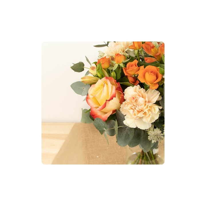 Bouquet de fleurs ABRICOT