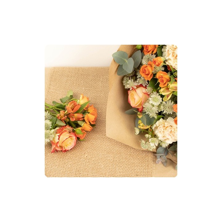 Bouquet de fleurs ABRICOT