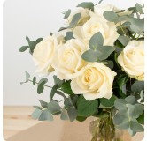 Bouquet de roses blanches