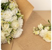 Bouquet de fleurs BLANC PERLE