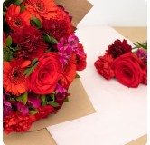 Bouquet de fleurs ROUGE ECLAT