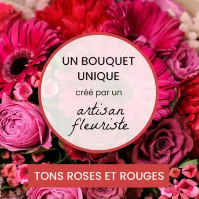 Bouquet rouge du fleuriste