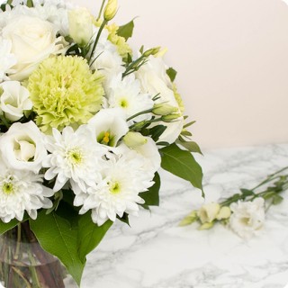 Bouquet deuil NUAGE BLANC (CORSE)