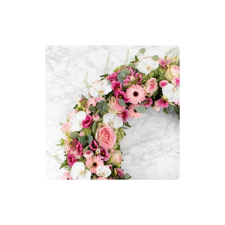 Couronne de fleurs deuil ÔDE