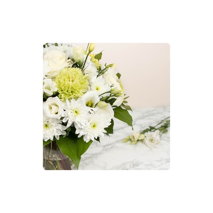 Bouquet deuil NUAGE BLANC (DOM)