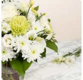 Bouquet deuil NUAGE BLANC (DOM)