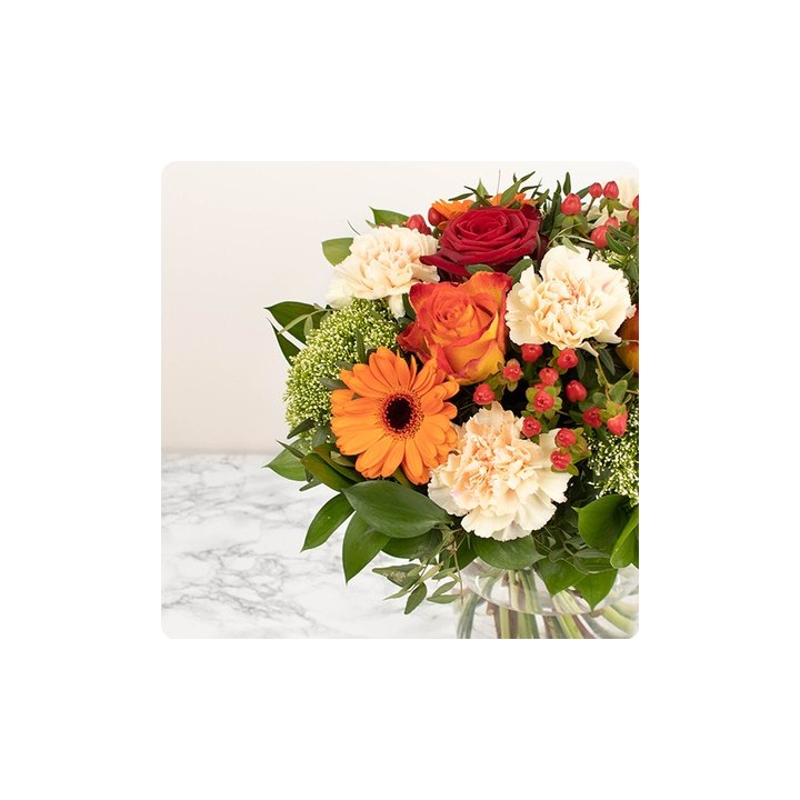 Bouquet deuil HOMMAGE CHALEUREUX (TOM)