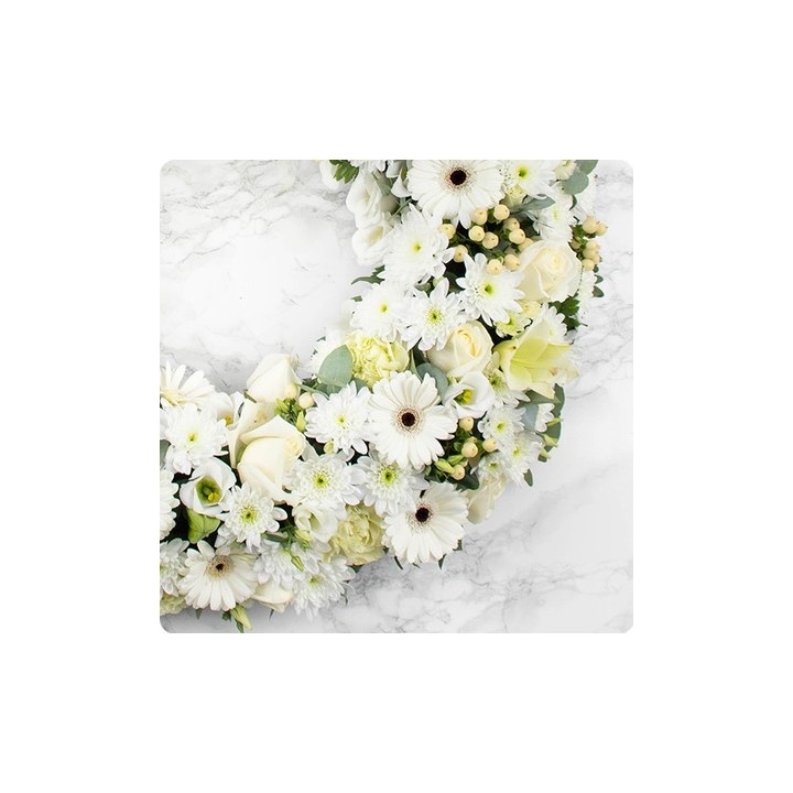 Couronne de fleurs deuil SÉRÉNITÉ (TOM)