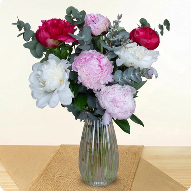 BOUQUET FÊTE DES MERES DE PIVOINE