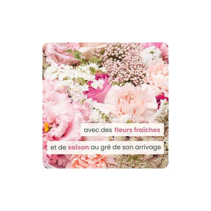 Bouquet rose du fleuriste