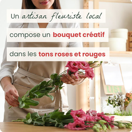 BOUQUET DU FLEURISTE rose