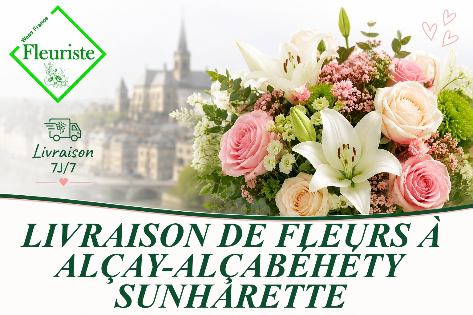 Livraison de fleurs à Alçay-Alçabéhéty-Sunharette