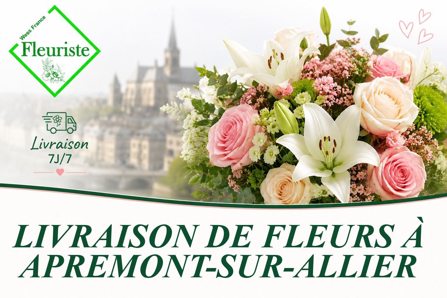 Livraison de fleurs à Apremont-sur-Allier