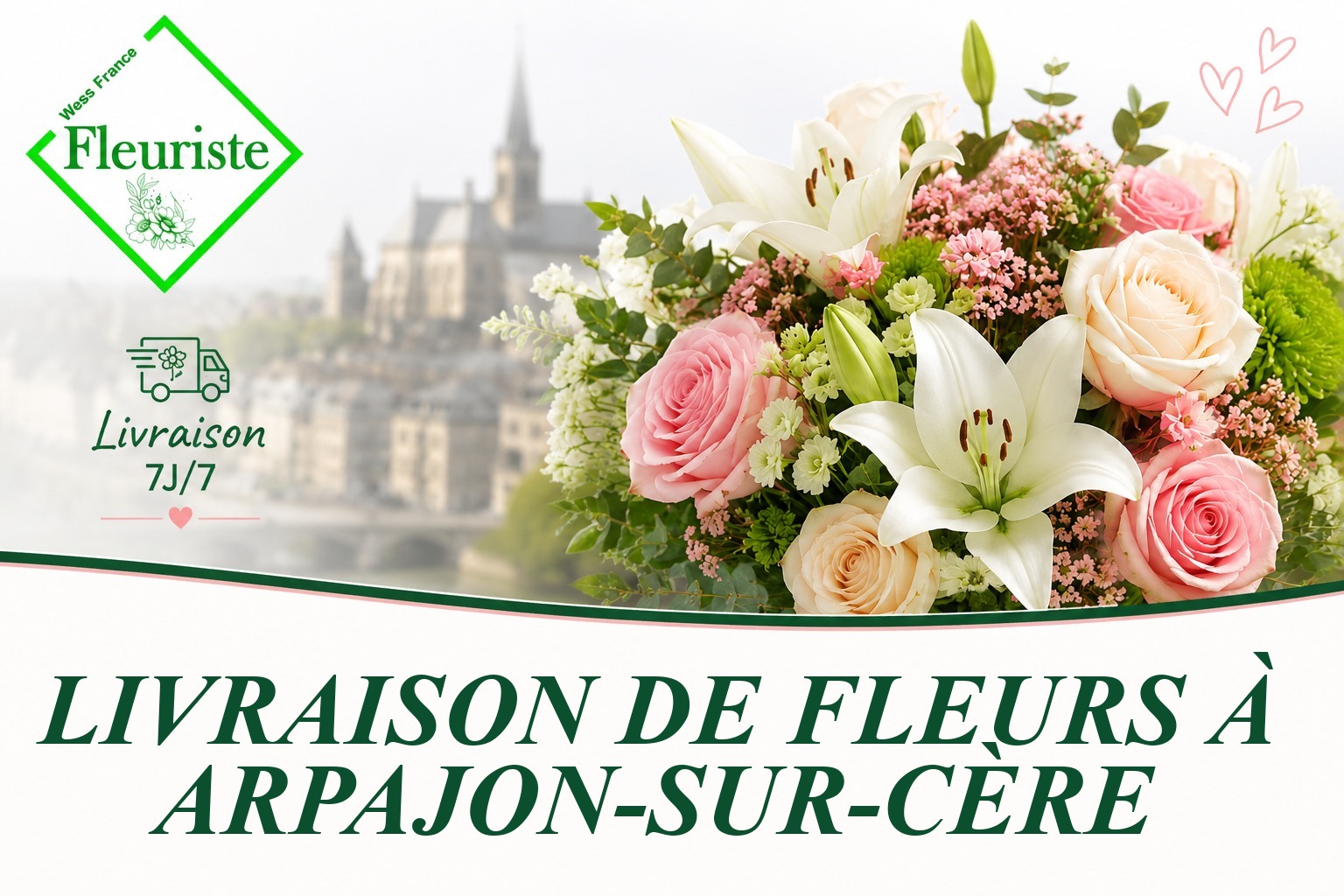 Livraison de fleurs à Arpajon-sur-Cère