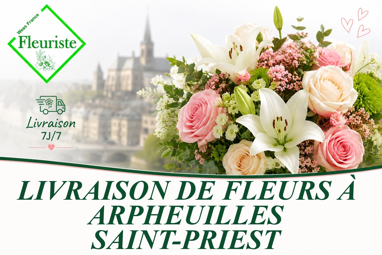 Livraison de fleurs à Arpheuilles-Saint-Priest