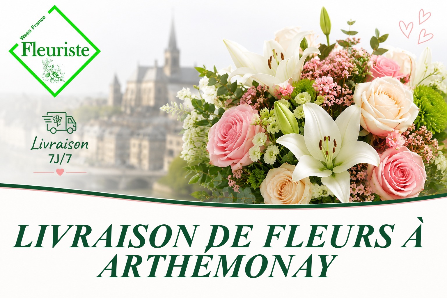 Livraison de fleurs à Arthémonay