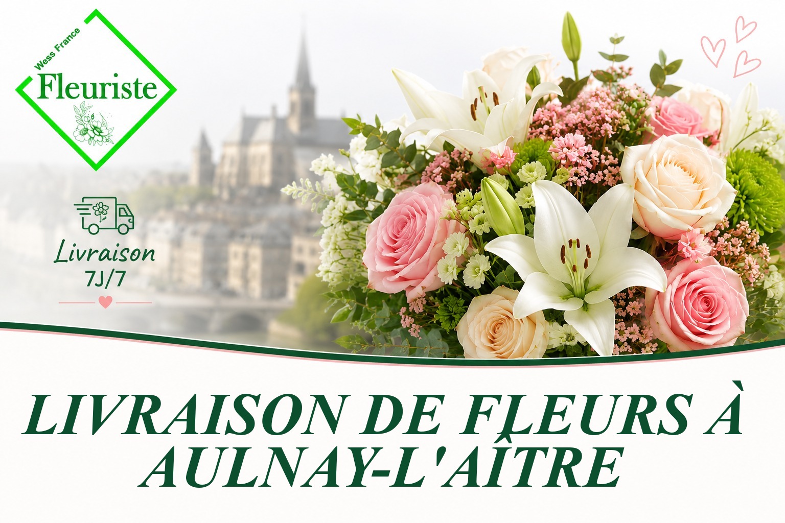 Livraison de fleurs à Aulnay-l'Aître