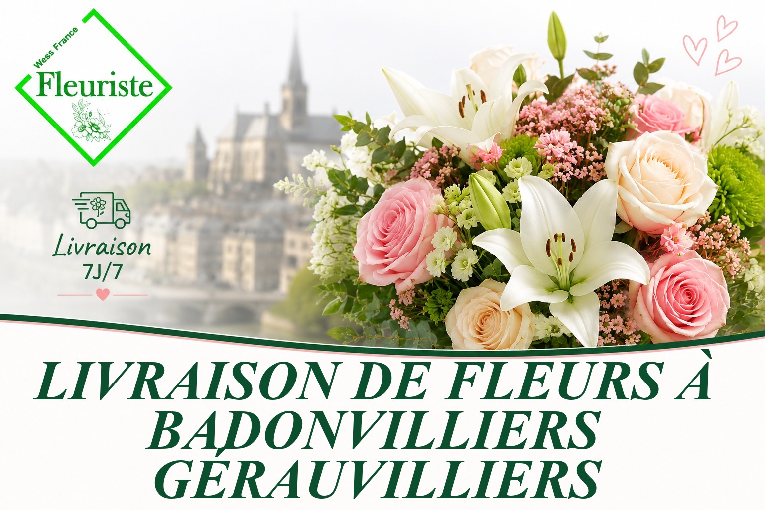 Livraison de fleurs à Badonvilliers-Gérauvilliers