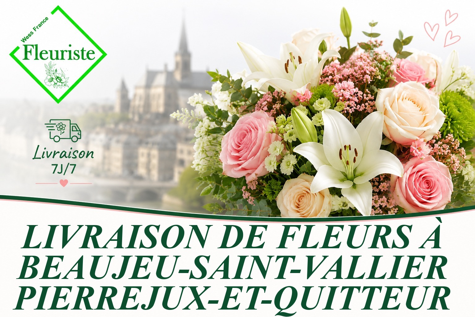 Livraison de fleurs à Beaujeu-Saint-Vallier-Pierrejux-et-Quitteur
