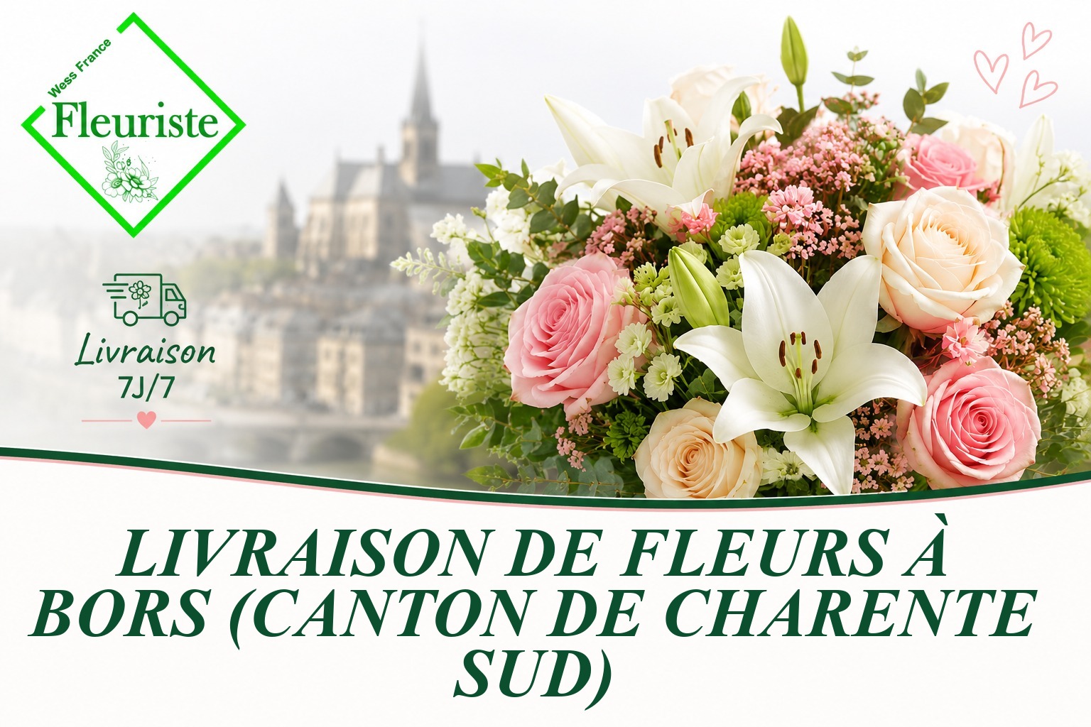 Livraison de fleurs à Bors (Canton de Charente-Sud)
