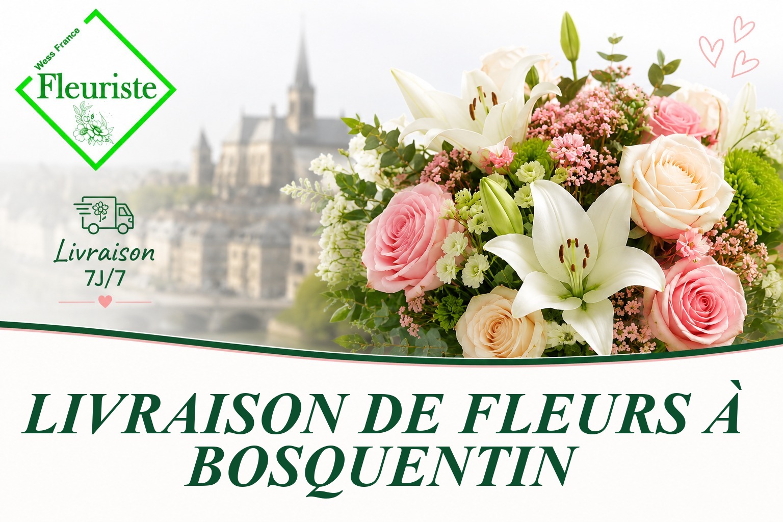 Livraison de fleurs à Bosquentin