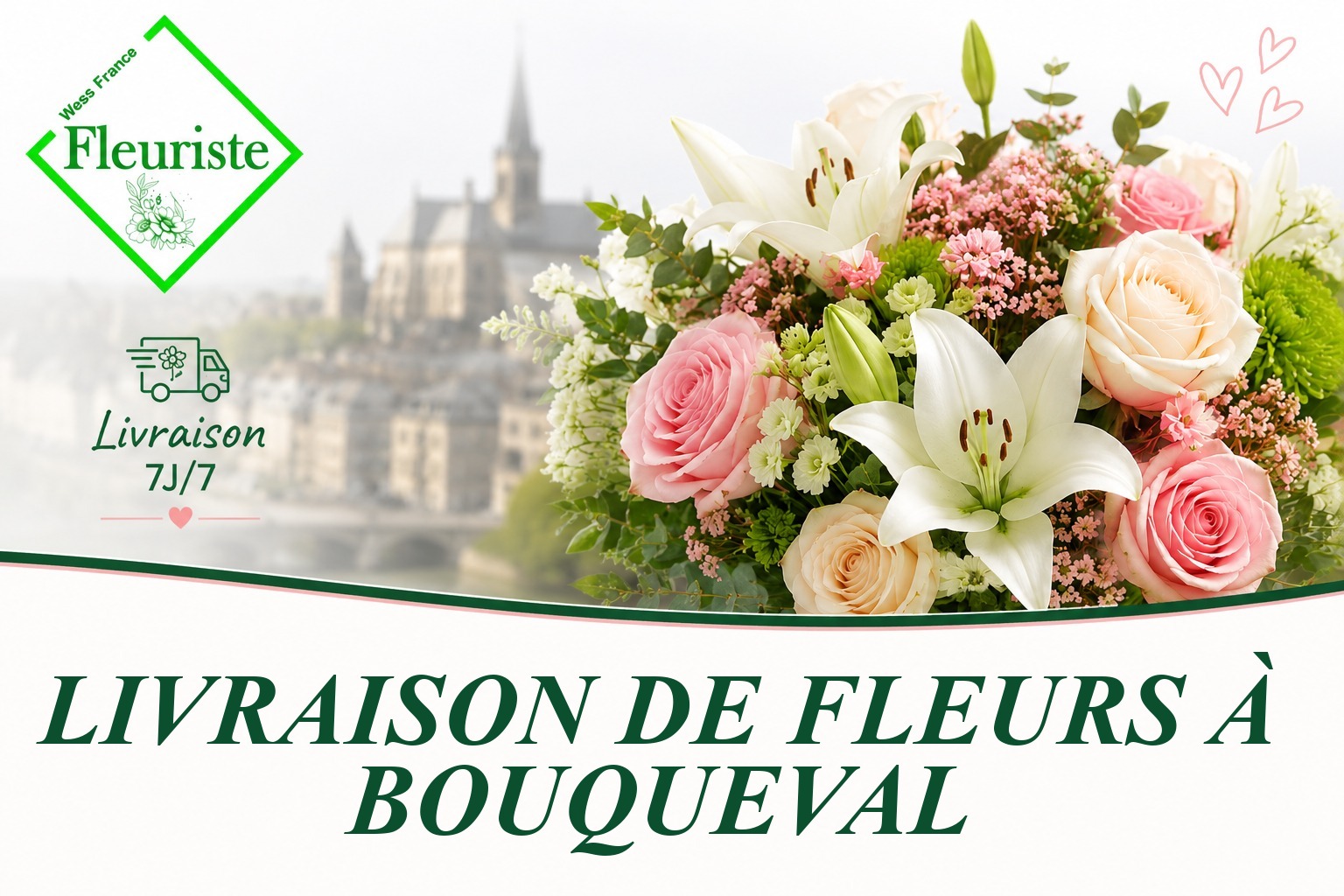 Livraison de fleurs à Bouqueval