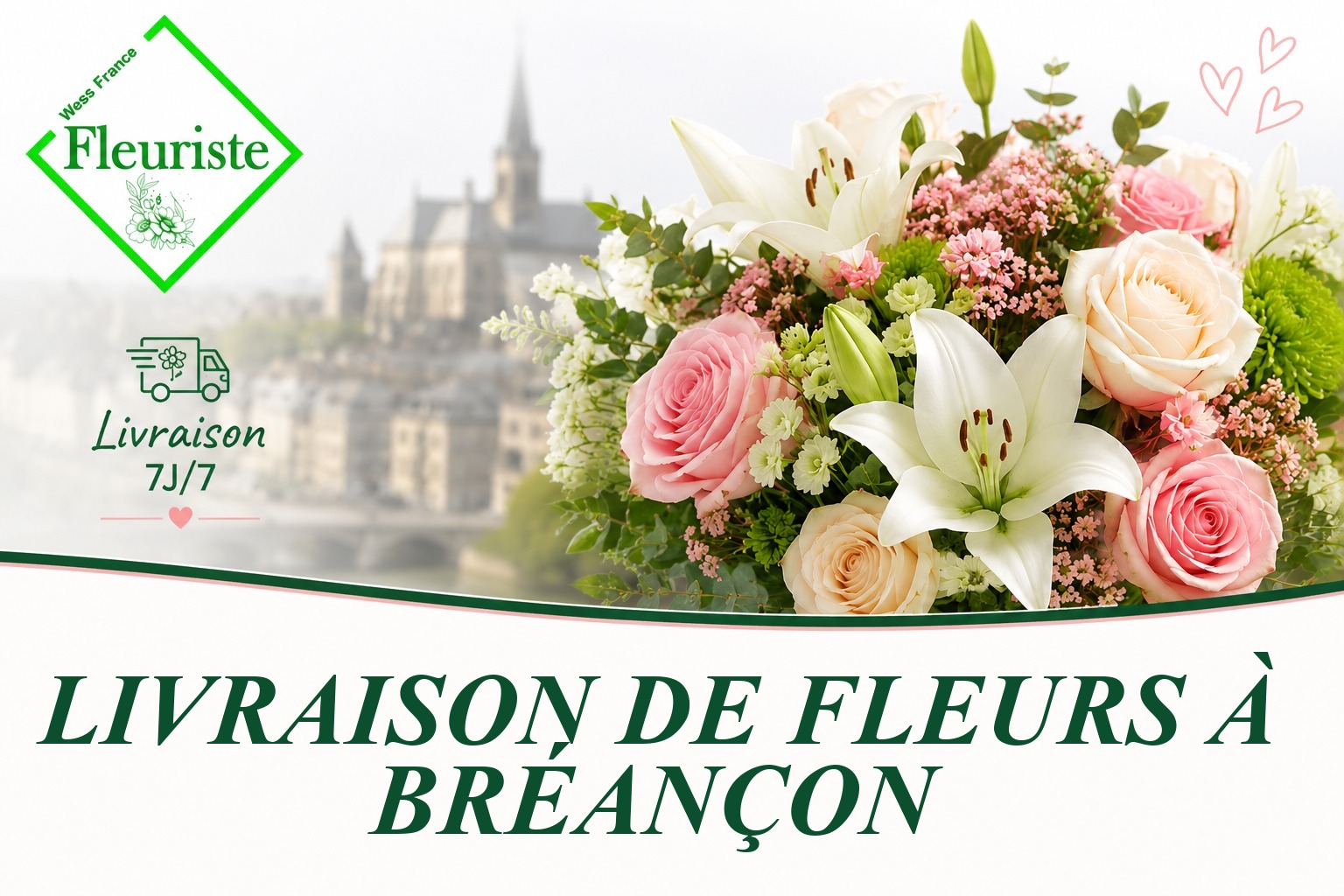 Livraison de fleurs à Bréançon