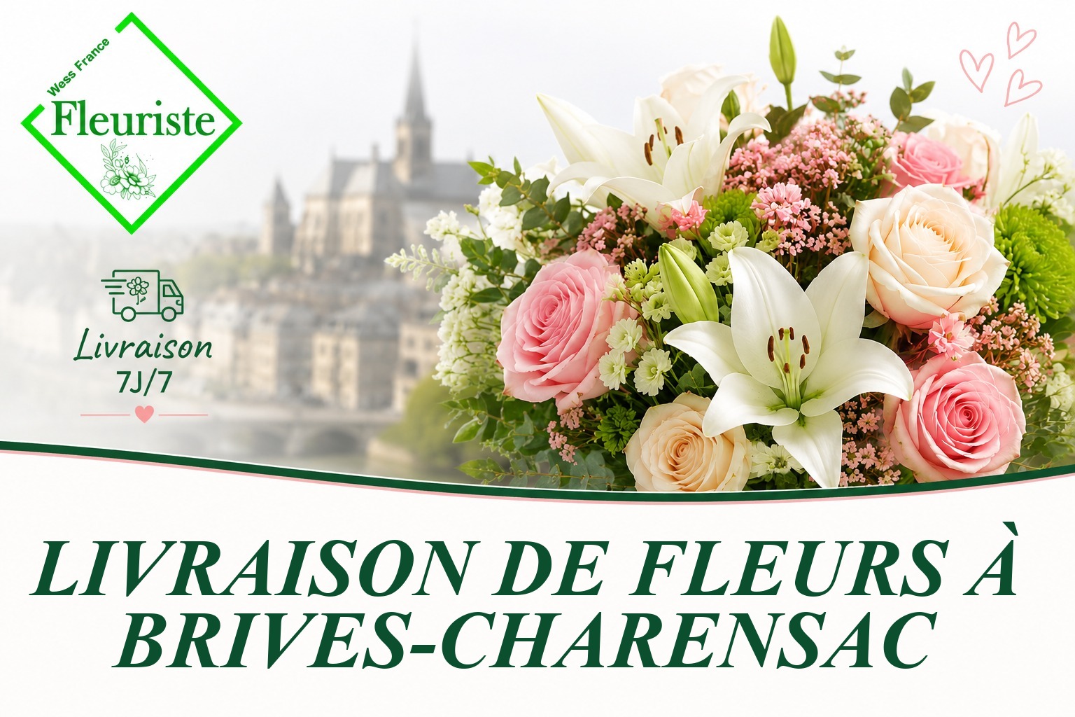 Livraison de fleurs à Brives-Charensac