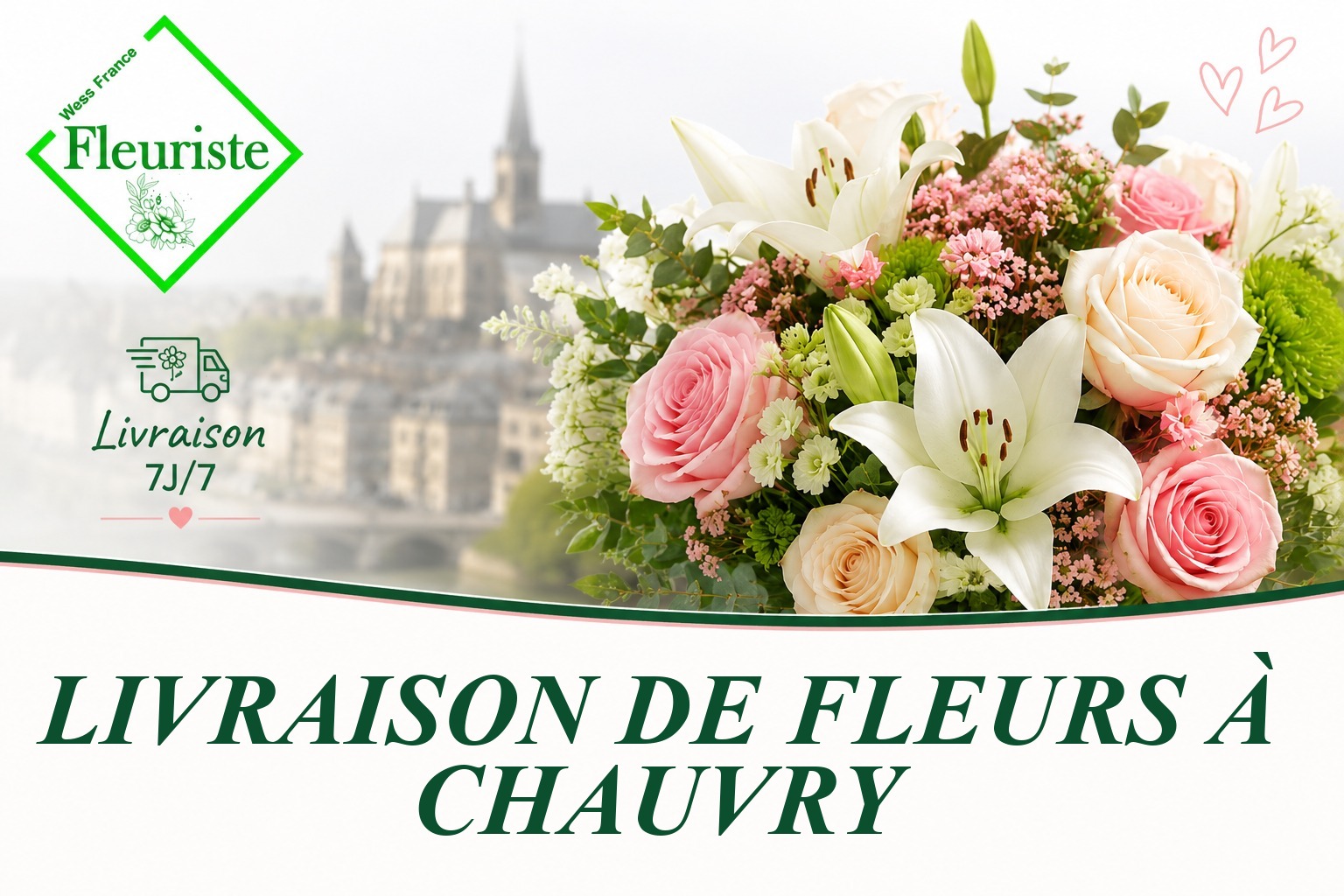 Livraison de fleurs à Chauvry