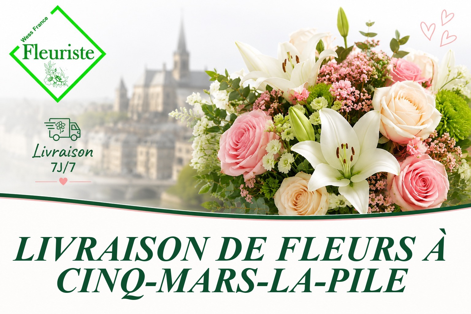 Livraison de fleurs à Cinq-Mars-la-Pile