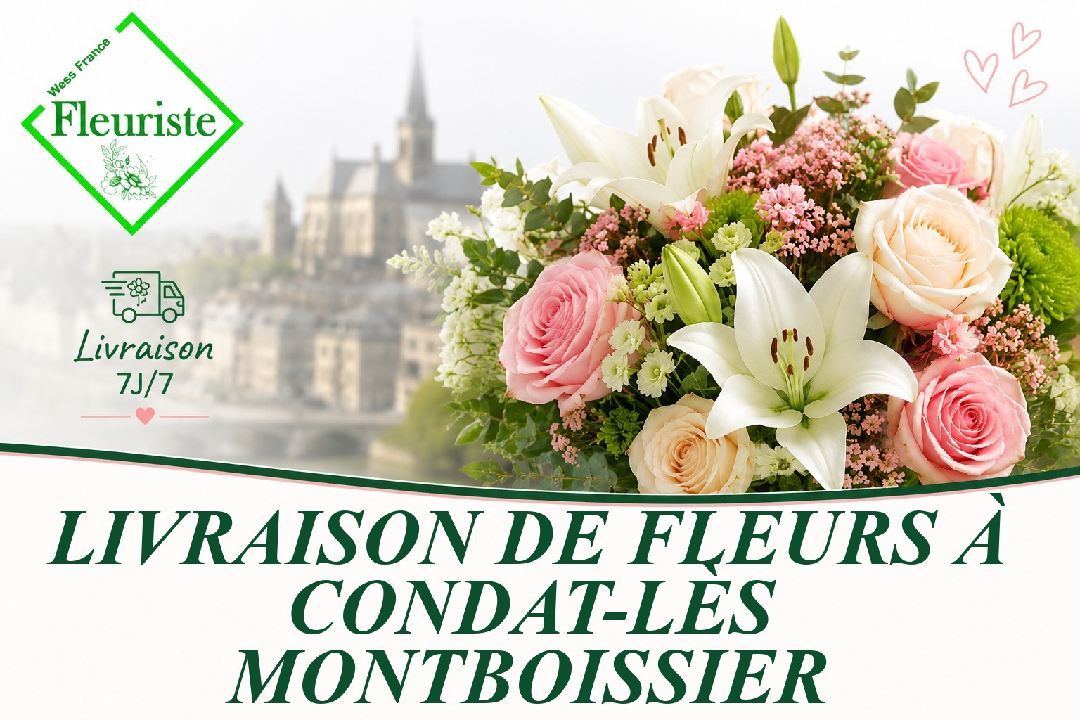 Livraison de fleurs à Condat-lès-Montboissier