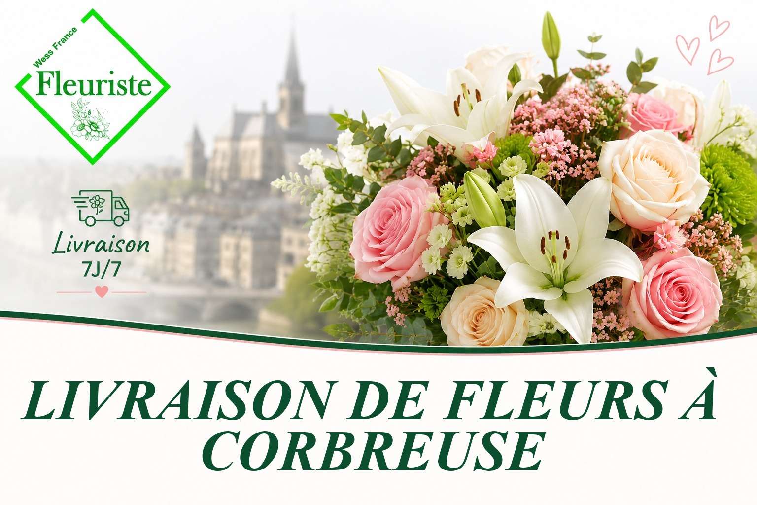 Livraison de fleurs à Corbreuse