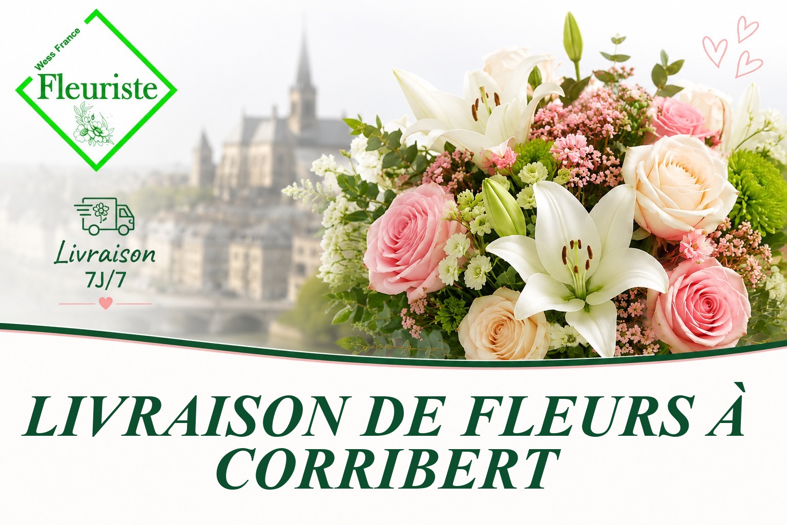 Livraison de fleurs à Corribert