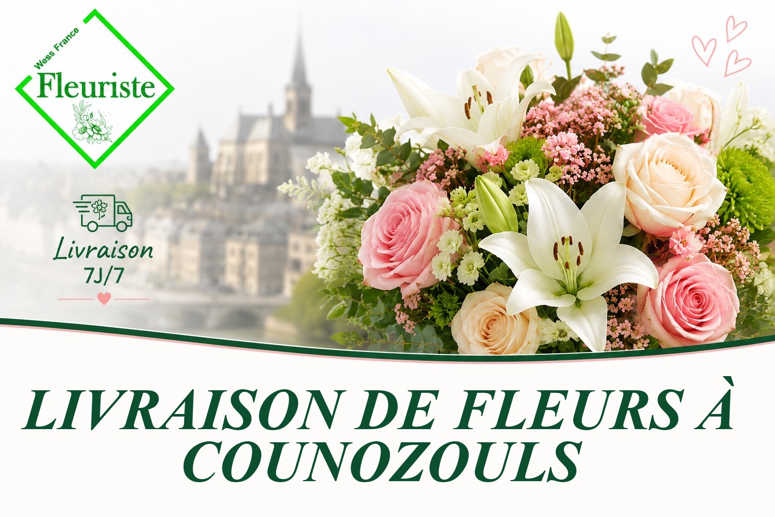 Livraison de fleurs à Counozouls