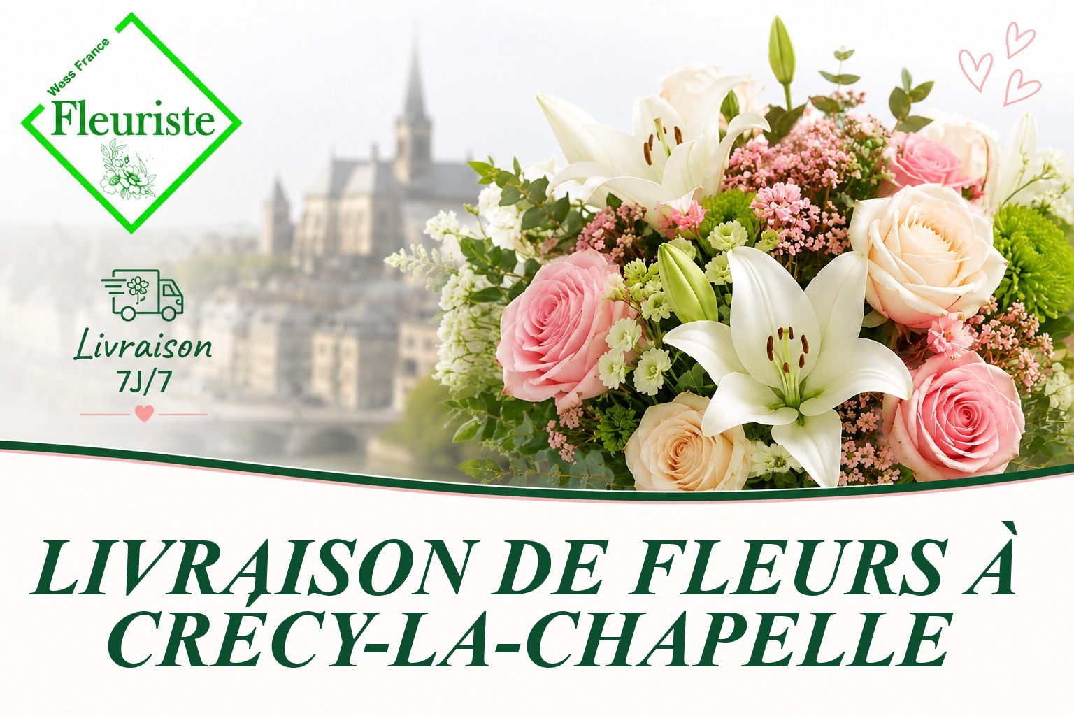 Livraison de fleurs à Crécy-la-Chapelle
