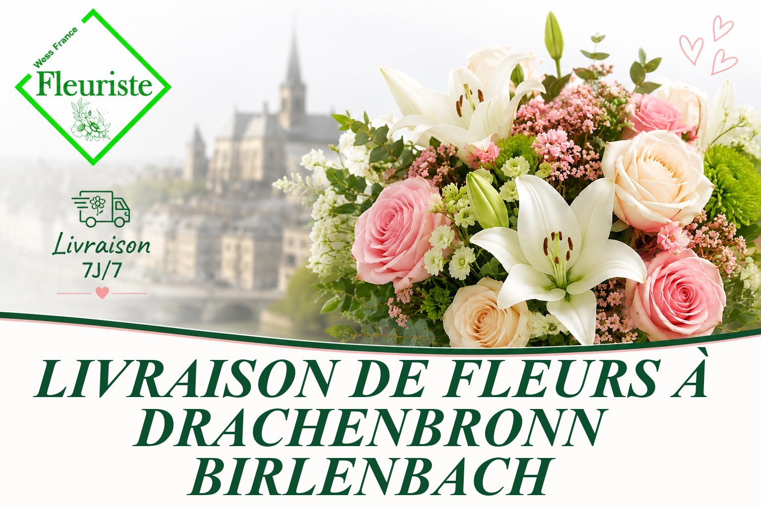 Livraison de fleurs à Drachenbronn-Birlenbach