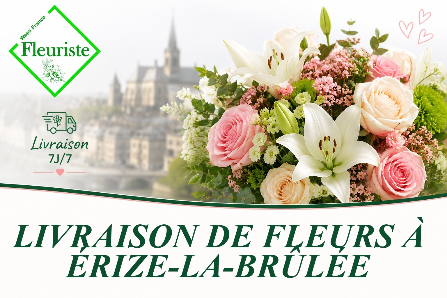 Livraison de fleurs à Érize-la-Brûlée