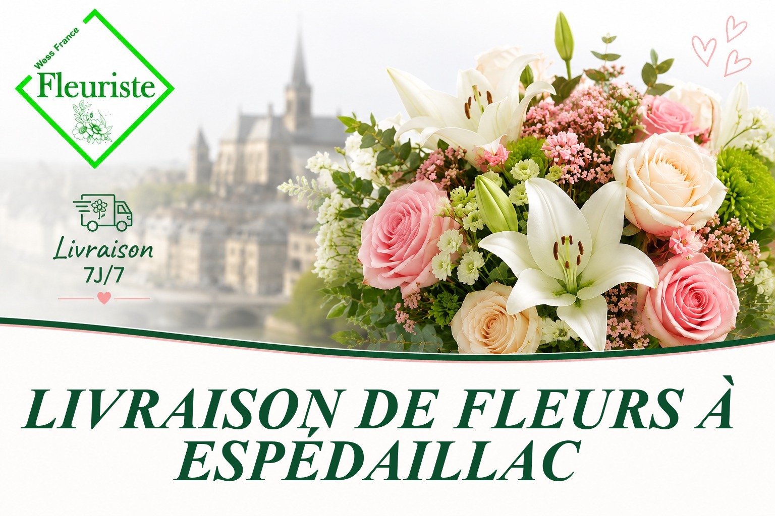 Livraison de fleurs à Espédaillac