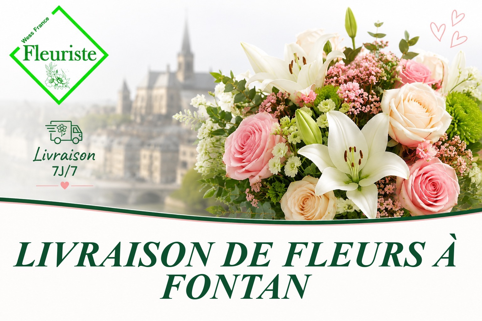 Livraison de fleurs à Fontan