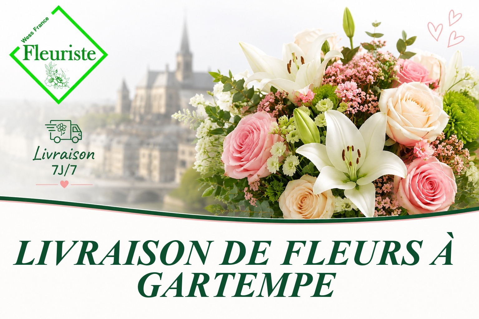 Livraison de fleurs à Gartempe