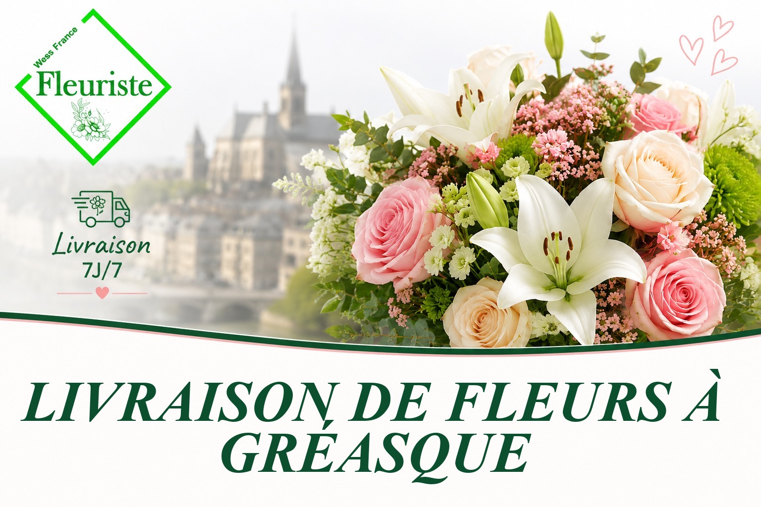 Livraison de fleurs à Gréasque