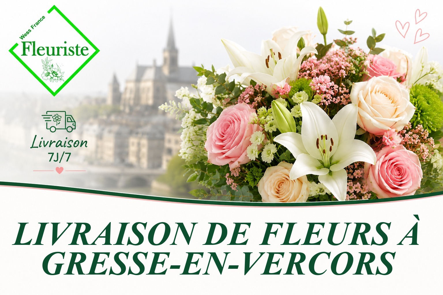 Livraison de fleurs à Gresse-en-Vercors
