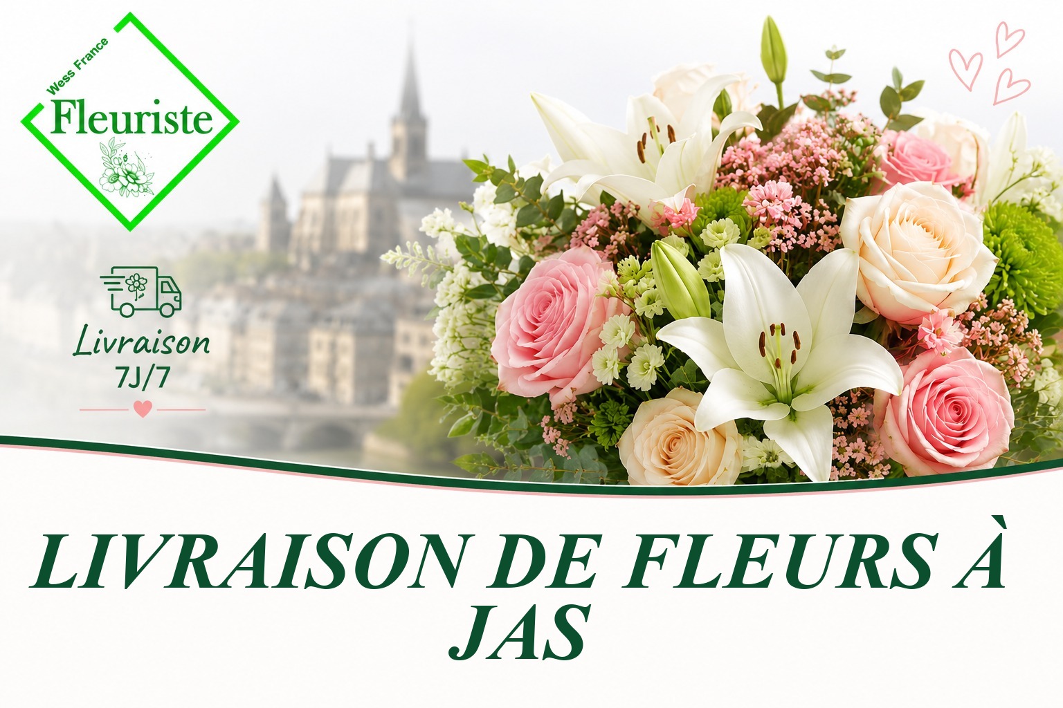Livraison de fleurs à Jas