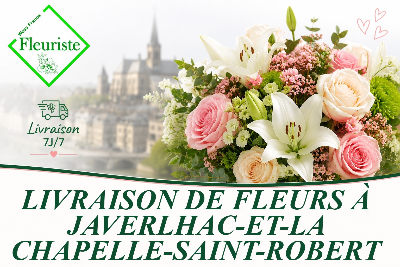 Livraison de fleurs à Javerlhac-et-la-Chapelle-Saint-Robert