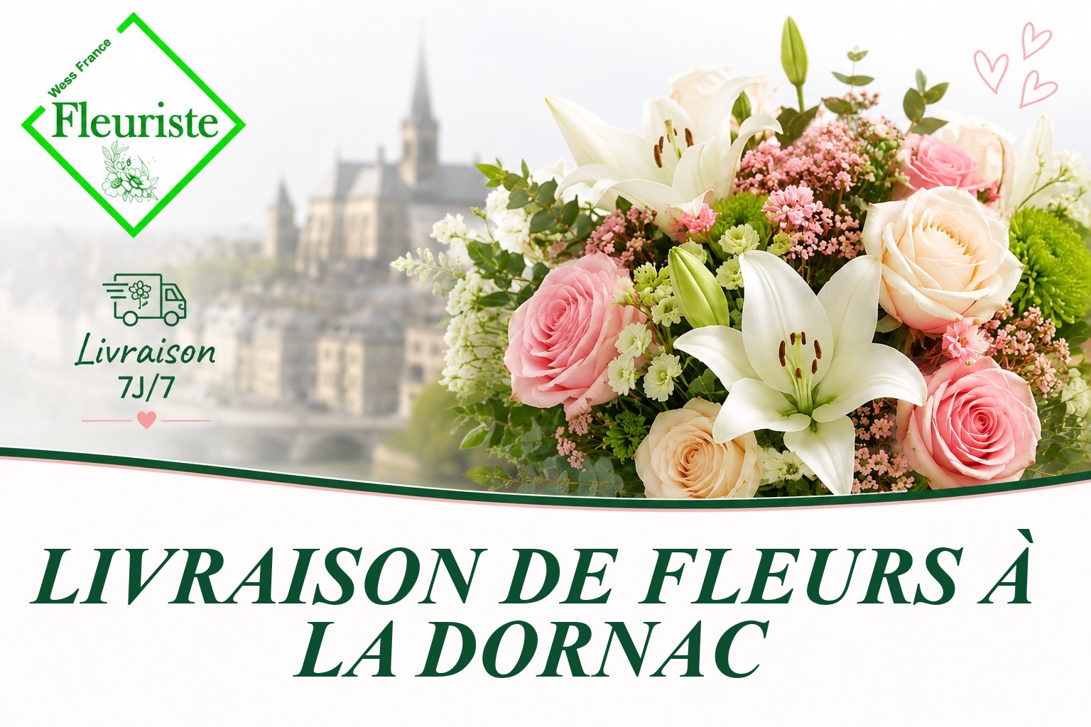 Livraison de fleurs à La Dornac