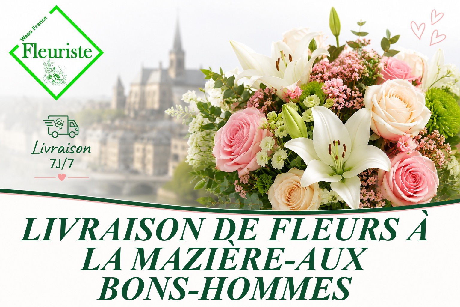 Livraison de fleurs à La Mazière-aux-Bons-Hommes